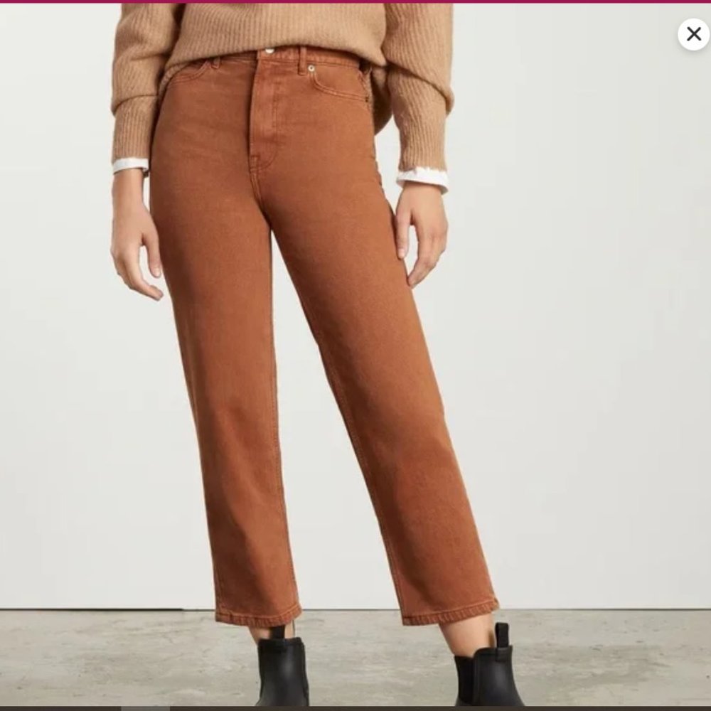 Everlane Way High Jean - 28 TALL / RICH EARTH color